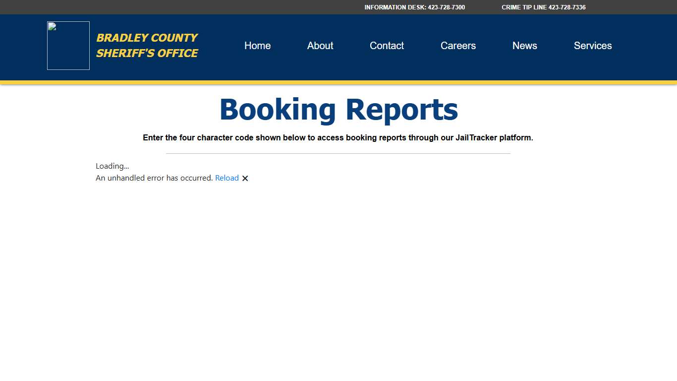 Booking Reports | BradleyCountySheriff