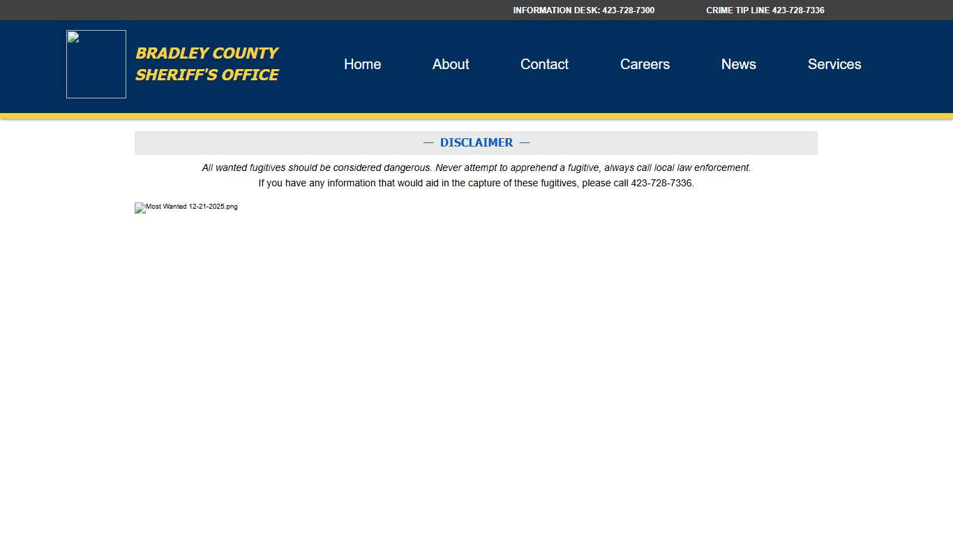 Most Wanted | BradleyCountySheriff